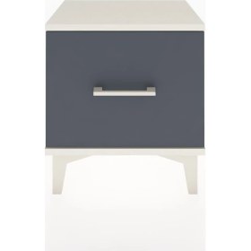 Resim Arges Komodin Tek Çekmeceli 44X30X48 Aytaşı-Antrasit 