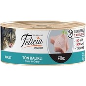 Resim Felicia Tahılsız Ton Balıklı Fileto Konserve Yetişkin Kedi Maması 85 G 