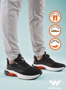 Resim WALKWAY Siyah Hafızalı Taban Akıllı Bağcıklı Erkek Spor Ayakkabı Rada M 