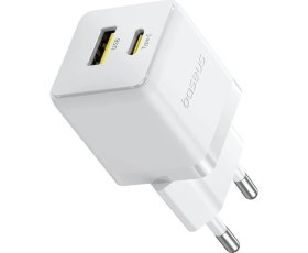 Resim Baseus Palm – 30W Type-C + USB Hızlı Şarj Adaptörü (EU) – Beyaz 