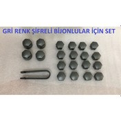 Resim Seat Ibiza Leon Toledo - Bijon Kapagi 20 Adet Set Siyah Gri Renk 312719998 