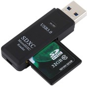 Resim 2'de 1 Usb 3.0 Kart Okuyucu, Süper Hız 5gbps, Sd Kart / Tf Kartı Destek Siyah 