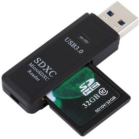 Resim 2'de 1 Usb 3.0 Kart Okuyucu, Süper Hız 5gbps, Sd Kart / Tf Kartı Destek Siyah 
