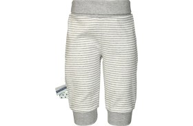 Resim Organicera Organik Beli Çizgili Lastikli Pantolon,grey Melanj 