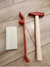 Resim Laminant Parke Pro Usta Seti Orta Döşeme Çakma Takozu 2cm 15cm Çektirme Demiri 3cm 32cm 500gr Çekiç 