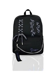 Resim Laptop Bölmeli Okul Çantası Siyah Füme 1141 