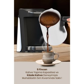 Resim Goldmaster Süt Beyazı Avantajlı 2'li Set Paketi Çelik Türk Kahve Makinesi Tost Izgara Makinesi 