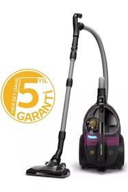 Resim Philips Triactive + Ultra Başlık, Marathone Premium Toz Torbasız Elektrikli Süpürge, Koyu Leylak,hepa 13 