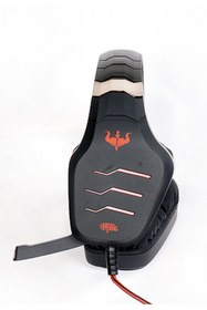 Resim ANKETECHPRO Ovleng Gt86 E-spor Oyuncu Kulaklığı Led Aydınlatmalı 3.5 Mm Tek Jack Kırmızı-siyah 