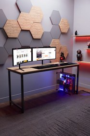 Resim KODIGU 160x60cm Oyuncu Masası - Gamer Desk - Gaming Masa - Bilgisayar Masası | 160cm x 60cm | Ayarlı Ayak 