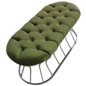 Resim Metal Ayaklı Lüks Puf Bench Koltuk 