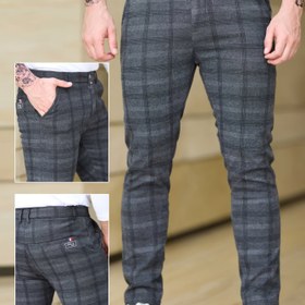 Resim Erkekler için Dar Kesim İngiliz Ekose Pantolon - Fermuarlı Cep Detaylı, Esnek Polyester Kumaş, Tüm Mevsimler İçin Moda, Gençler ve Yetişkinler İçin Her Gün Moda | İngiliz Pantolonlar | Esnek Kumaş Pantolonlar 