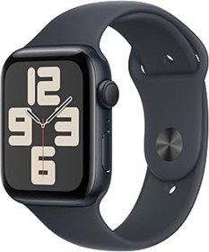 Resim robotrend Apple Watch Se (2. Nesil) Gps 44 Mm Gece Yarısı Kasa Akıllı Saat Ve Gece Yarısı Spor Kordon - S/M. 