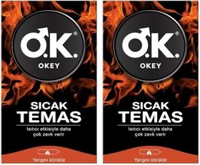 Resim Okey Sicak Temas Prezervatif 10 Adet (2 paketi) 