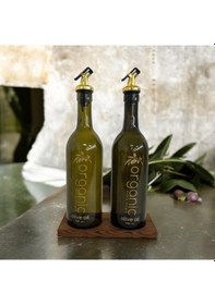 Resim Selka Home 2'li Ahşap Stant Organıc Oıl Yağlık 750 Ml 001 