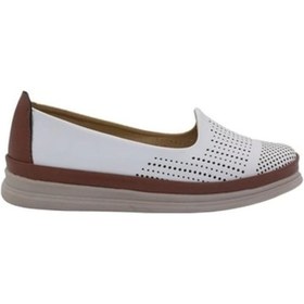 Resim Mergenshoes Esa 031 Beyaz Rahat Taban Kadın Günlük Ayakkabı Beyaz 