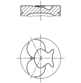 Resim 4 Adet Pıston Segman Std 89.00 Mm Mercedes Benz Om601 Sprınter/ Vıto108 26 Pım A6010301817 
