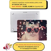 Resim Macbook Air Kılıf 13 inç Cat01NL (Eski USB'li Model 2010-2017) A1369 A1466 ile Uyumlu 