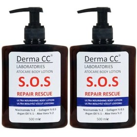 Resim Derma CC Atocare S.O.S Ultra Besleyici Vücut Losyon 2 x 500 ML 