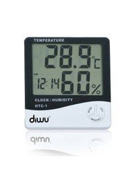 Resim Diwu Htc-1 Saatli Nem Ölçer ve Termometre 