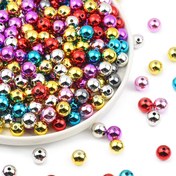 Resim 14mm Noel Yuvarlak Boncuklar - 10 Adet, Sekiz Renk Seçeneği, Takı Yapımı, El İşi Süslemeleri, DIY Kolye Aksesuarları ve Dekorasyon Malzemeleri İçin Uygun 