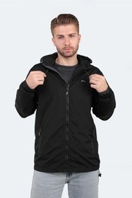 Resim Slazenger OFANS Yağmurluk Rüzgarlık Erkek Mont Siyah 