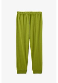 Resim Penti Yağ Yeşili Erkek Çocuk Runner Dog 2'li Pijama Takımı Ge47 