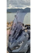 Resim Motocam Yuki Xway 125 Siperlik Ön Cam 2023-2025 Model 75cm Füme Renkli 4mm Uzun Cam 