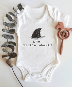 Resim Genel Markalar Little Shark Kısa Kol Organik Bebek Body 