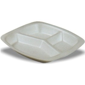 Resim 3 Gözlü Köpük Tabak 200'Lü 