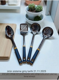 Resim Hızlı Çeyiz Paslanmaz Çelik Apricot Master 4 Parça Servis Seti 