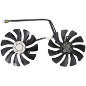 Resim Sones Msı Geforce Gtx 1050 Hurricane Gtx 1060 Hurricane 6g Gddr İçin Ha9010h12f-z 4 Pinli Ekran Kartı Soğutma Fanı, Çap: 85 Mm, Çiftler 