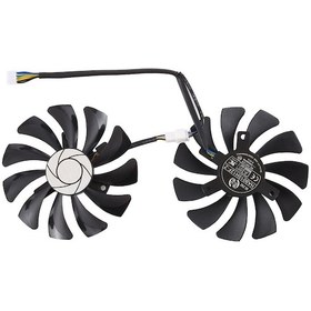 Resim Sones Msı Geforce Gtx 1050 Hurricane Gtx 1060 Hurricane 6g Gddr İçin Ha9010h12f-z 4 Pinli Ekran Kartı Soğutma Fanı, Çap: 85 Mm, Çiftler 