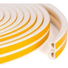 Resim Açık Dükkan Kapı Pencere Kauçuk Izolasyon Bandı / Fitili Beyaz 2x5=10 m 