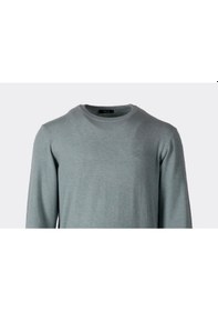 Resim Ncs Jeans Erkek Triko Bisiklet Yaka Mint Yün Görünümlü Tüylenmez 3009 Mint 