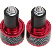 Resim Boatshop1 7/8 Alüminyum Motosiklet Gidon Uç Kapakları Kırmızı Kolay Kurulum Dayanıklı Tutacaklar Honda Yamaha Suzuki Kawasaki Altın Siyah Gümüş 