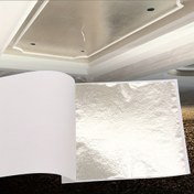 Resim 100 adet Antika Gümüş Alaşım Folyo Levhaları 8.0x8.51cm / 13.0x13.49cm - Tırnak Sanatı, Boyama & Duvar Dekor El Sanatları için Mükemmel 