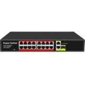 Resim Uranıum POE-G1621SFP-300W 16 Port Gıgabıt+2xgb RJ45+1XSFP Uplınk Poe Rackmount S 