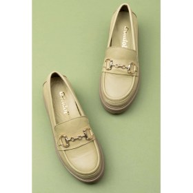 Resim Gondol Deri Kalın Taban Hafif Oxford Ayakkabı ANL.2491 - Yeşil - 39 