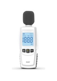 Resim Springsun "duka Taşınabilir Ses Ölçer - 30-130dba Led Ekranlı Gürültü Ölçüm Cihazı" Beyaz 