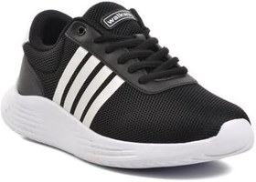 Resim Walkway Siyah Beyaz Fileli Hava Alan Unisex Spor Ayakkabı T140130 