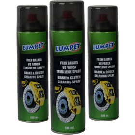 Resim LUMPET Fren Balata Ve Parça Temizleme Spreyi 3 Adet 3 x 500 ml 
