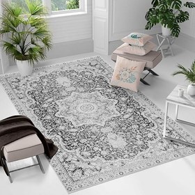 Resim Monnhein Yıkanabilir Halı ve Yolluk - Kaymaz Tabanlı Salon Halısı, Mutfak Halısı, Modern Dijital Baskı Tasarım(0073) 