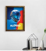 Resim Bk Gift Formula 1 Tasarımlı Doğal Masif Ahşap Çerçeveli Tablo 45X (551143517) 