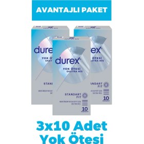Resim Durex Yok Ötesi Ekstra Ince Ekstra His 10'lu Prezervatif 3 Adet 