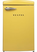 Resim Vestel Retro SB14111 122 L Statik Buzdolabı Sarı 