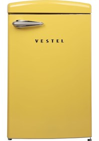 Resim Vestel Retro SB14111 122 L Statik Buzdolabı Sarı 