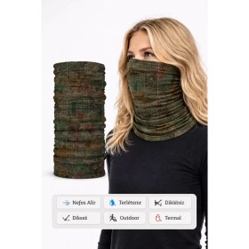 Resim Colizon Unisex Motosiklet Maskesi Bandana - Uv Korumalı Termal Outdoor Boyunluk-Buff 