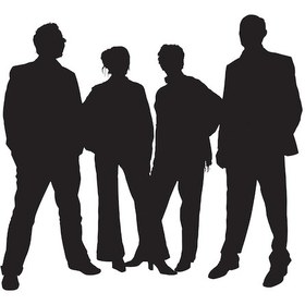 Resim Adamlar Folyo Sticker 60cm Uzunluk Siyah 