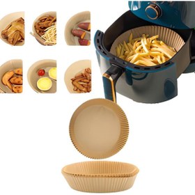 Resim Peak 50 Adet-20 Cm Airfryer Pişirme Kağıdı Hava Fritözü Xiaomi , Xxl-xl Philips Tefal Kumtel 20 Cm 